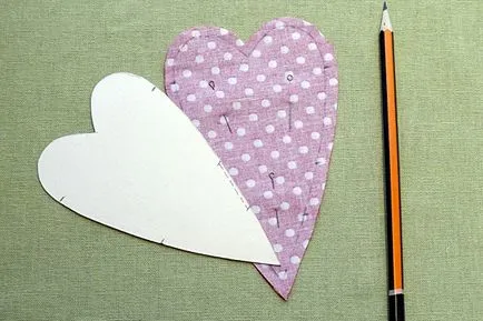 Inimi de tesatura, cu propriile lor mâini Valentines pentru a doua jumătate!