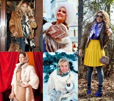 Eșarfă într-o haină de blană cu guler, cu glugă - cum stă bine și purtarea (guler) Scarf într-o haină de blană cu guler, cu glugă - așa cum este necesar și uzură
