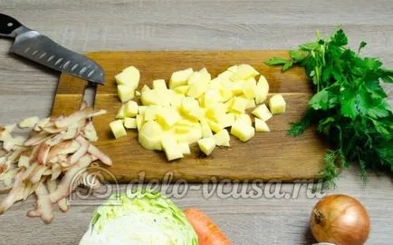 Supa de varza cu varza proaspete, cum să gătească - o rețetă cu pas cu pas fotografii (supa de varza cu varză proaspătă) Supa de varza cu varza proaspete, cum să gătească - cu pas cu pas reteta fotografii