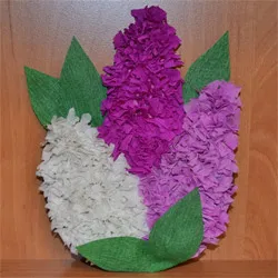 hârtie ondulată Liliac în arta mitra (master) hârtie ondulată Liliac în mitra art