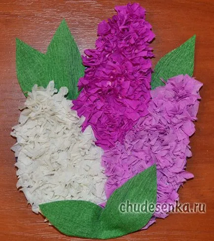 hârtie ondulată Liliac în mitra art (tehnica) hârtie ondulată Liliac în mitra art