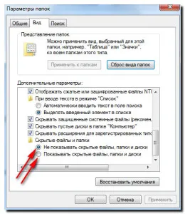fișiere ascunse