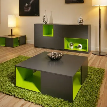 Ce culoare merge verde în interior, exemple