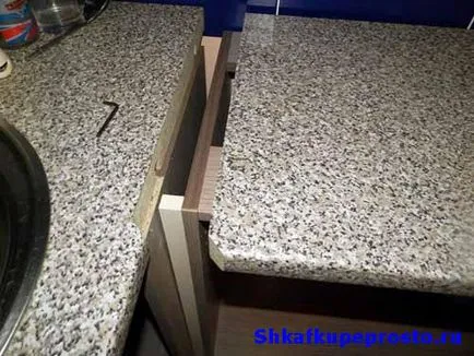 Compusul worktop la unghiuri drepte