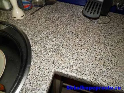 Compusul worktop la unghiuri drepte