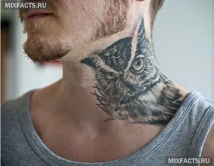 sensul Owl tatuaj și fotografii (tatuaj forma de bufnita) Owl sensul tatuaj și fotografii