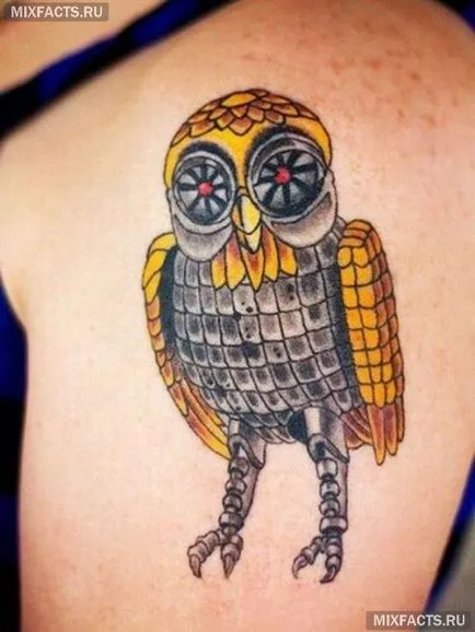 Owl sensul tatuaj și fotografii (valoarea tatuaje) Owl sensul tatuaj și fotografii