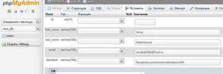 Crearea de baze de date MySQL