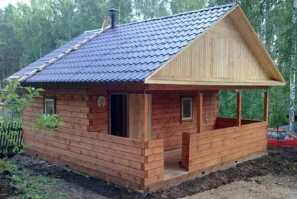 Construirea o baie în țară cu propriile mâini