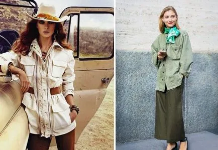 Stilul Safari - haine, culori și accesorii (îmbrăcăminte) stil safari - haine, culori și accesorii