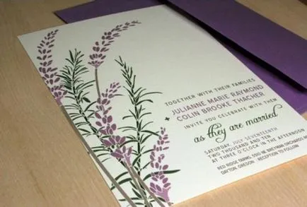 Lavandă nunta în stil - artizani echitabil - manual, lucrate manual