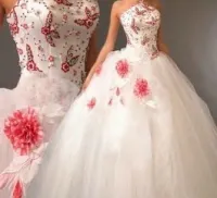 Nunta rochie de culoare strălucitoare alternativă la imaginea albă a miresei!