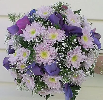 Buchete de nuntă de crizanteme buchet de crizanteme