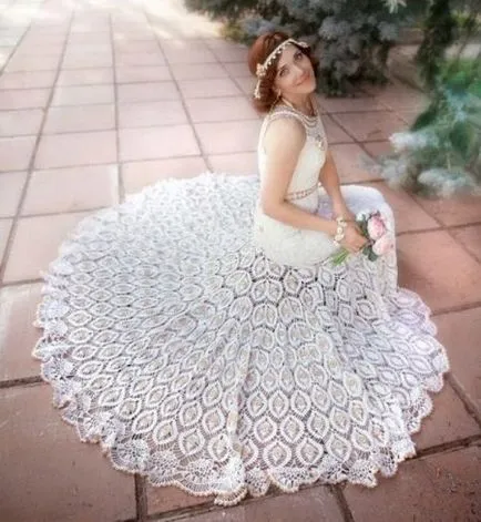 rochii de nunta, croșetat cea mai bună fotografie și modelul (45 poze)