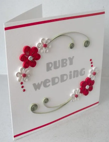 carduri de nunta cu mâinile lor și Quilling scrapbooking