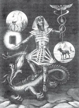 Saint cu un cap de câine
