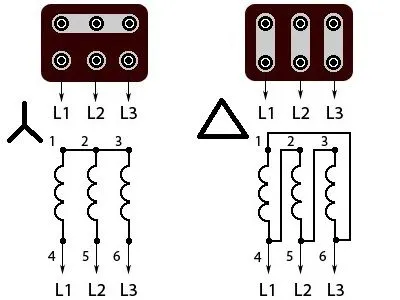 Schema electrică cu motor stea-triunghi