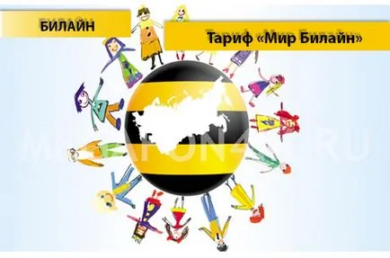 Tarif «Beeline World“ de la Beeline - o descriere a planului tarifar, conectarea și deconectarea tariful mondial
