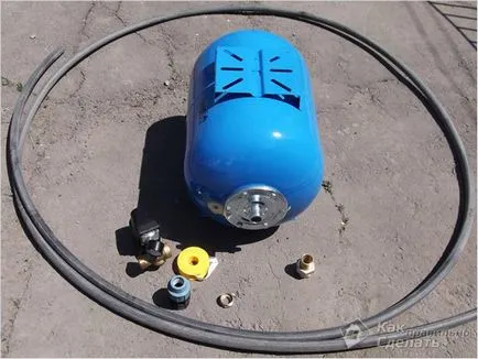Schema electrică a pompei submersibile - conectare acumulator la pompa