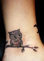 tatuaj bufniță