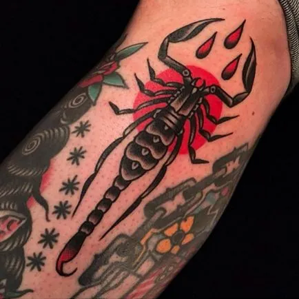 Scorpion tatuaj - valoare și fotografie scorpion tatuaj (tatuaj) Tatuaj scorpion - valoare și fotografie scorpion tatuaj