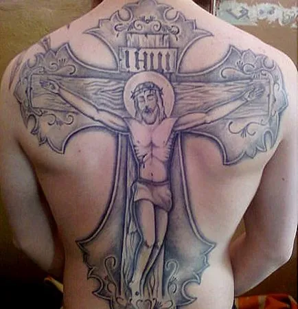 Tatuaj valoare închisoare transversală în limba de tatuaje penale (cruce) Tatuaj valoare închisoare transversală în limba de tatuaje penale