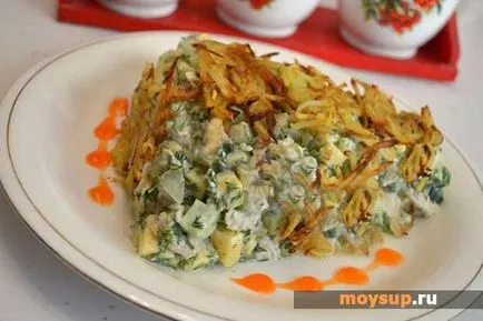 Salata cu cartofi prăjiți