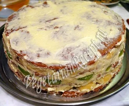 Tort cu fructe - paradisul de fructe - (reteta cu foto)
