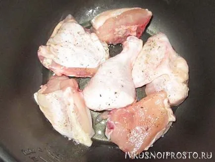 Carne de pui în multivarka - un pas cu pas reteta cu fotografii, și delicioase și simplu