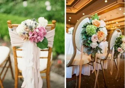 Decorare pe scaune de nunta - huse pentru scaune