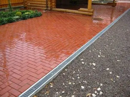 Instalarea borduri de trotuar cu mâinile (a pune) Instalarea borduri pentru trotuar cu mâinile