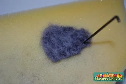 Împâslire papuci copii lână lui