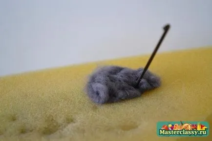 Împâslire papuci copii lână lui