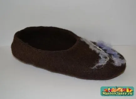 Împâslire papuci copii lână lui
