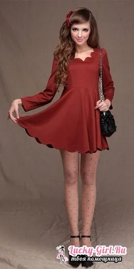 Rochie model cu un pas talie mare pas descriere a procesului