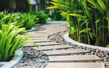 Tipuri de materiale Cărări de grădină pentru a crea piese în grădină