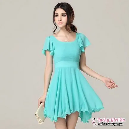 Rochie model cu un pas talie mare pas descriere a procesului