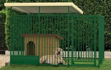 Aviary pentru câini cu desene mâinile lor și construcții de locuințe ieftine etape