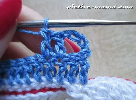 Descriere papuceii Crochet adidași pas cu fotografii, mama activă (papuceii nearticulat) papuceii crosetate, adidași pas cu pas descriere cu fotografii, mama activă