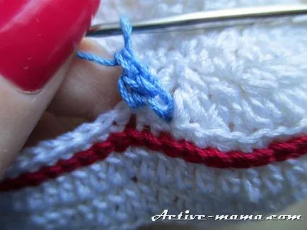 Descriere papuceii Crochet adidași pas cu fotografii, mama activă (13PS o buclă) papuceii crosetate, adidași pas cu pas descriere cu fotografii, mama activă