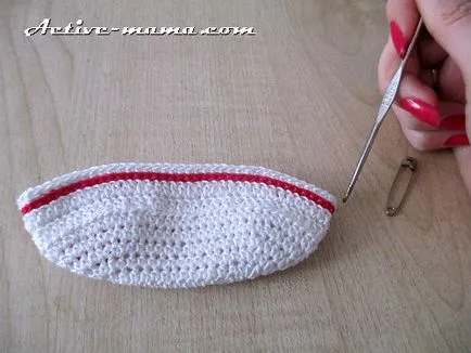 Descriere papuceii Crochet adidași pas cu fotografii, mama activă (13PS o buclă) papuceii crosetate, adidași pas cu pas descriere cu fotografii, mama activă