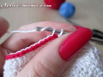 Descriere papuceii Crochet adidași pas cu fotografii, mama activă (13PS o buclă) papuceii crosetate, adidași pas cu pas descriere cu fotografii, mama activă