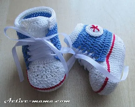papuceii crosetate, tenisi pas cu pas descriere cu fotografii, mama activă (tricotate) papuceii crosetate, adidași pas cu pas descriere cu fotografii, mama activă