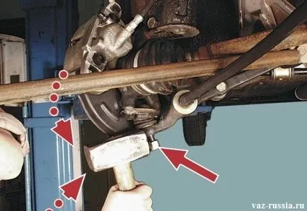 Schimbare pe un suport vase sferice 2108, 2109, vaze 21099 (2109) Înlocuirea mingea rulment pe vase 2108, VAZ 2109, VAZ 21099