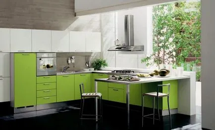 Culoarea verde în interiorul apartamentului, nuante si combinatii elegante, cu alte culori