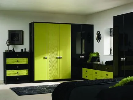 Culoarea verde în interiorul apartamentului, nuante si combinatii elegante, cu alte culori