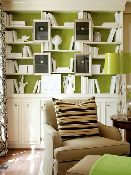 Culoarea verde în interiorul apartamentului, nuante si combinatii elegante, cu alte culori