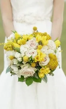 Galben fotografii de mireasă Bouquet și idei de design (foto) Galben fotografii buchet de mireasa si idei de design