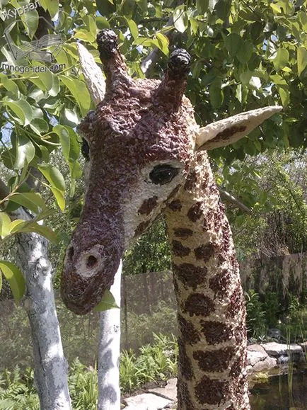 Girafa de sticle de spumă și plastic, o clasă de master (plastic) Girafa de sticle de spumă și plastic, o clasă de master