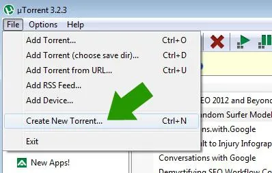 Cum sa faci un fisier torrent